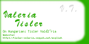 valeria tisler business card